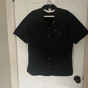 Iron heart wabash(blk) mechanic shirt L.